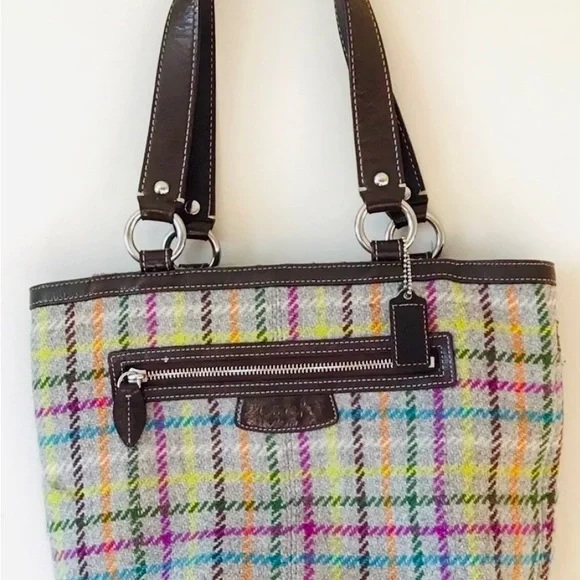 Matching AUTH Coach tweed purse & jacket! Like new! - Picture 5 of 11